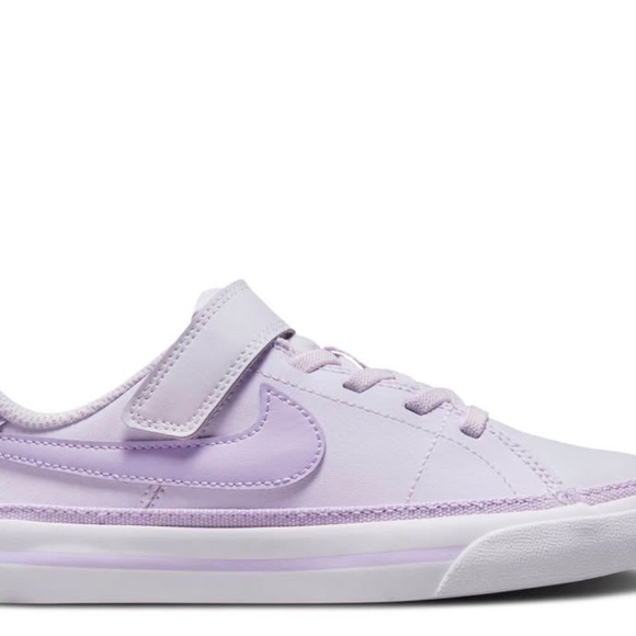 BRAND NEW girl youth nike Nike court legacy leather velcro shoes 2Y 3Y 7Y - Picture 3 of 10